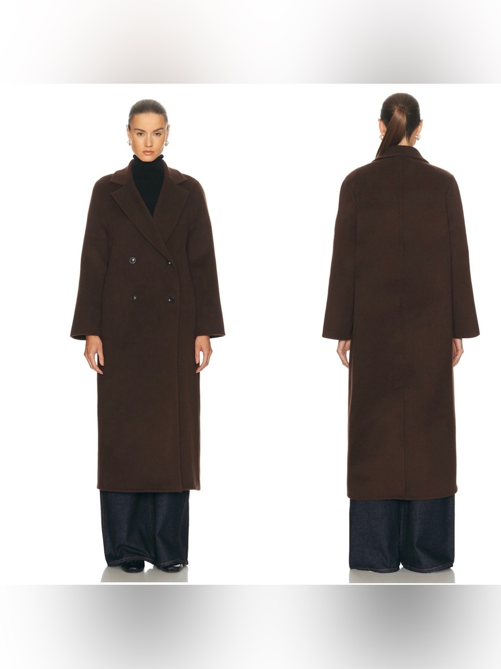NWT Jenni Kayne Olivia Coat In Chocolate Brown Size Medium